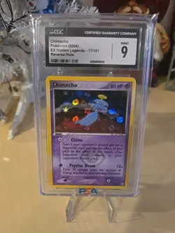 CGC 9 MINT Chimecho 2004 EX Hidden Legends 17/101 Reverse Holo Pokemon Card - Image 1