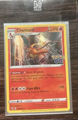 Pokemon TCG Charizard Holo Rare Card 2022 010/078 Pokemon Go - Image 3