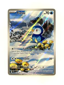 Piplup 98/94 Phantasmal Flames Illustration Rare Holo Pokemon TCG Card NM - Image 1