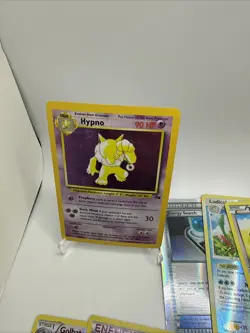 Pokemon TCG Hypno Fossil Holo Card, Mixed Pikachu, Magmar Reverse Heavy Wear Lot - Image 2