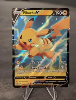 Pokemon TCG Pikachu V SWSH063 SWSH: Sword & Shield Promo Cards Holo - Image 1