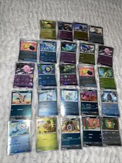 Lot of 24 Pokeball Pattern Pokemon Cards From Black Bolt White Flare All NM - Image 1