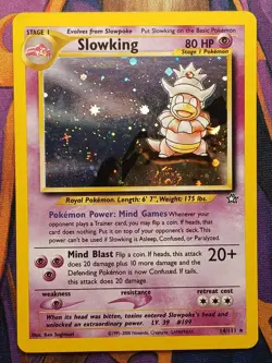 Slowking - Neo Genesis - 14/111 - Holo Rare - *SWIRL* - EX/LP - Pokemon TCG Card - Image 1