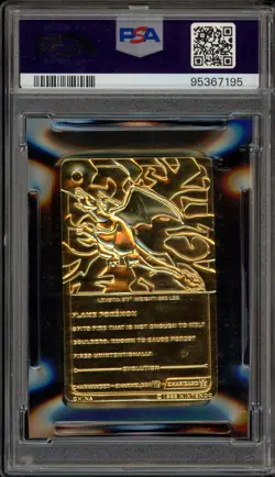 Pokemon Charizard Burger King Gold Card PSA 8 - Image 2