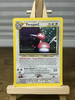 Porygon2 12/64 Neo Revelation Holo 2001 Vintage Rare Pokemon Card HP - SWIRL 🌀 - Image 1