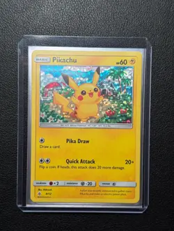 PIKACHU 4/12 2018 MCDONALDS PROMO - LIMITED EDITION - HOLO FOIL - POKEMON CARD - Image 1