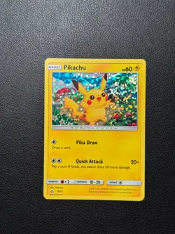 PIKACHU 4/12 2018 MCDONALDS PROMO - LIMITED EDITION - HOLO FOIL - POKEMON CARD - Image 2
