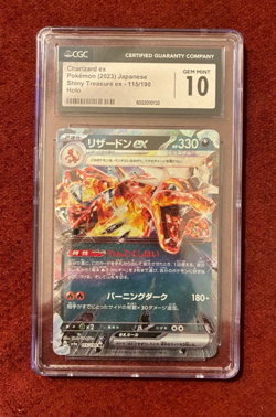 Pokemon TCG Charizard ex Japanese Card CGC 10 - Image 1