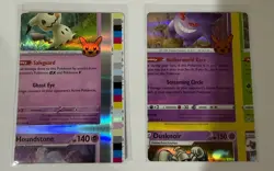Pokemon Card - Mimikyu And Gengar Error NFC Trick or Trade 062/193 Holo - Image 1