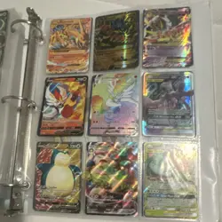 Pokemon TCG Binder Collection - Charizard, Pikachu, Mewtwo, Holo & Regular Cards - Image 2