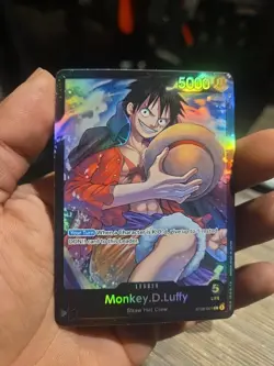 Monkey.D.Luffy - ST08-001 - Leader - Foil - NM- English - One Piece Card Game - Image 3