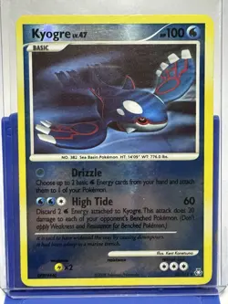 Kyogre 2008 Pokemon Diamond & Pearl Legends Awakenings Reverse Holo Card 32/146 - Image 1
