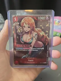 One Piece TCG | Nami | Winner | ST01-007 | Promo Card | Bandai | English | NM - Image 1