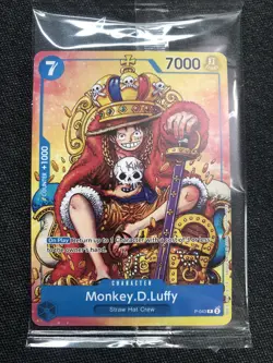 2024 One Piece (Monkey D Luffy) P-043 (SEALED CONVENTION PROMO) TCG Card English - Image 2