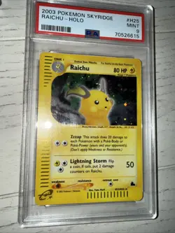 Pokemon TCG Skyridge Holo Rare Raichu H25/H32 2003 Vintage Card PSA 9 Mint - Image 2