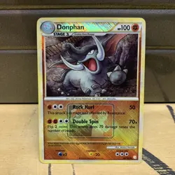Pokemon Donphan REVERSE HOLO League Promo Card 40/123 Cross Hatch HGSS Very Rare - Image 1