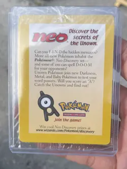 Pokemon Entei Promo Card SEALED Movie Promo NEW Neo 2001 - Image 1