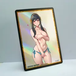 YOR FORGER Waifu Anime Card LIMITED 1/1 Custom TCG Holo T13224 - Image 2