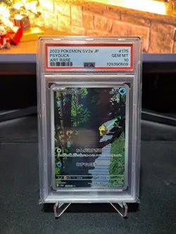 PSA 10 Psyduck 151 Art Rare 175/165 GEM MINT Japanese Graded Pokemon Card - Image 1