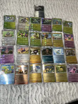 Lot of 25 Pokeball Pattern Pokemon Cards From Black Bolt White Flare All NM - Image 1