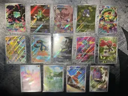(14) Illustration Rare Card Lot Pokemon All NM Scarlet Violet, MEGA - Image 1