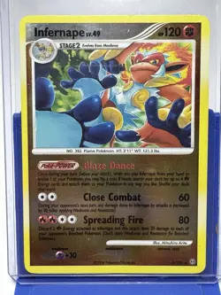 Pokemon Infernape Reverse Holo Rare Stormfront Card 3/100 MP - Image 1