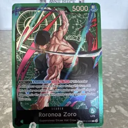 Roronoa Zoro OP12-020 ONE PIECE Tcg Card Game NM GREEN Leader - Image 4