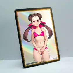 ROXANNE Waifu Anime Card LIMITED 1/1 Custom TCG Holo Goddess Story ACG T13208 - Image 2