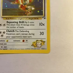 Lt. Surge's Fearow - 7/132 - Pokemon Gym Heroes Unlimited Holo Rare Card WOTC MP - Image 5