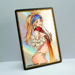 RIKKU Waifu Anime Card LIMITED 1/1 Custom TCG Holo Goddess Story ACG T13205 - Image 2