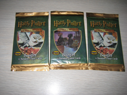 SEALED: 2001 Harry Potter TCG Card Game 3 Base Set Booster Packs WOTC Art Set - Image 1