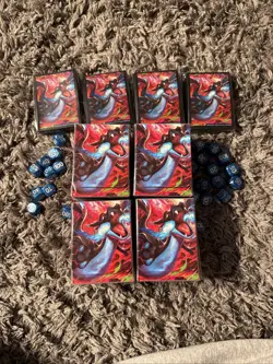 Phantasmal Flames UPC Deck Box W Card Sleeves And Dice Sealed New - Image 1