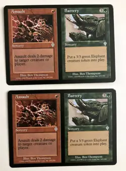 Assault Battery (2) Invasion LP MTG Magic the Gathering - Image 1