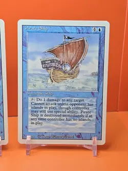 🔵🔵🔵 (4) 1994 MAGIC The Gathering PIRATE SHIP REVISED 3RD EDITION PLAYED 🔵🔵2 - Image 5