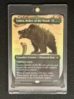 LUMRA BELLOW OF THE WOODS BORDERLESS FOIL BLOOMBURROW BLB MYTHIC MTG MAGIC (293) - Image 1