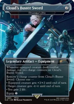 NM MTG CLOUD'S BUSTER SWORD UMEZAWA'S JITTE SECRET LAIR FINAL FANTASY - Image 1