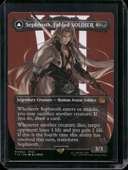 Magic the Gathering Final Fantasy - Sephiroth, Fabled SOLDIER Borderless #0382 - Image 1