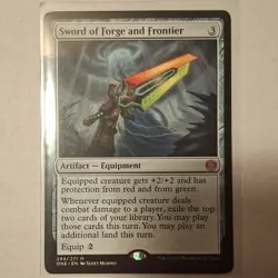 Sword of Forge and Frontier Artifact Equipment Phyrexia 244/271 Mythic Rare - Image 1