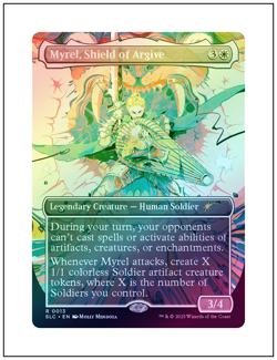 1x Myrel, Shield of Argive, 0013, Foil, Secret Lair Encyclopedia, MTG NM - Image 1