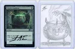 Witch's CauldronCore Set 2021 Foil Signed Artist Proof With B&W Sketch MTG - Image 1