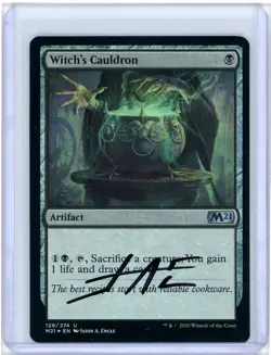 Witch's CauldronCore Set 2021 Foil Signed Artist Proof With B&W Sketch MTG - Image 2