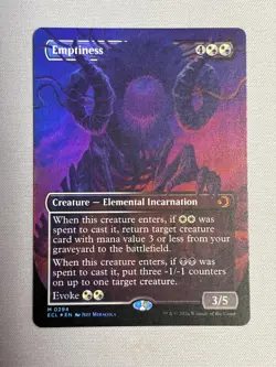 Emptiness (Borderless FOIL) Lorwyn Eclipsed MTG NM - Image 1