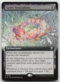 Grave Venerations (Extended Art) R Normal Commander: Lorwyn Eclipsed 29 NM - Image 1