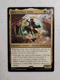 Riku of Many Paths Promo Pack: Outlaws of Thunder Junction Foil MTG - Image 1