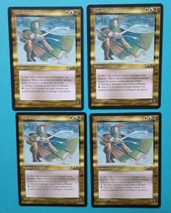 Magic the Gathering MTG Alliances WANDERING MAGE X 4 NM R 1996! - Image 1