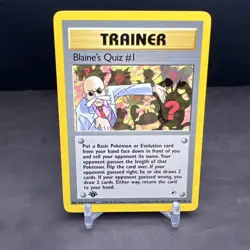 Pokemon 1st Edition Gym Heroes Blaine's Quiz #1 97/132 NS1 - Image 1