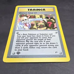 Pokemon 1st Edition Gym Heroes Blaine's Quiz #1 97/132 NS1 - Image 3