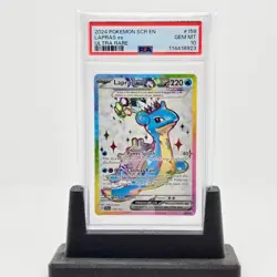 2024 POKEMON SCR EN-STELLAR CROWN ULTRA RARE #158 LAPRAS EX PSA 10 - Image 1