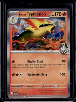 2025 Pokemon SV Destined Rivals DRI EN Ethan's Typhlosion #034/182 - Image 1