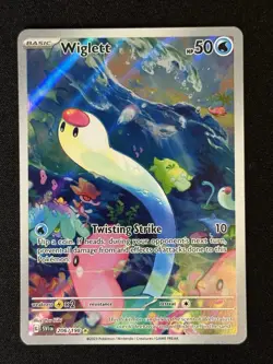 Pokemon Scarlet & Violet Wiglett 206/198 Illustration Rare Holo NM - Image 1